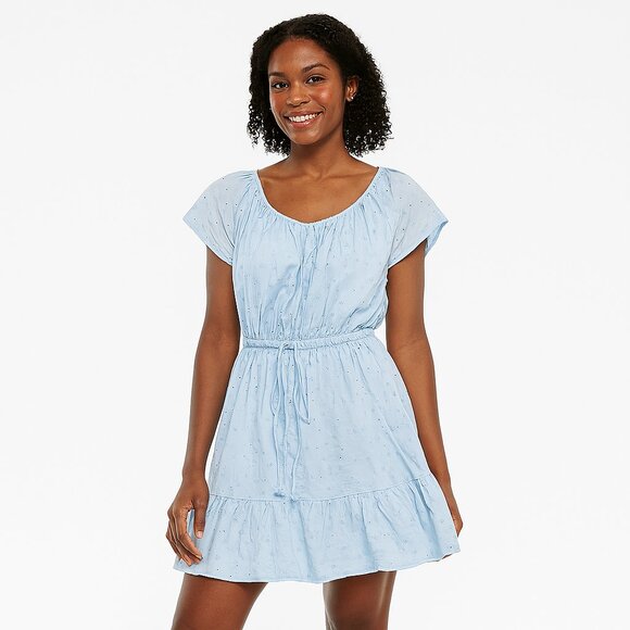 LOFT Dresses & Skirts - Ann Taylor LOFT Beach Light Blue Casual Dress